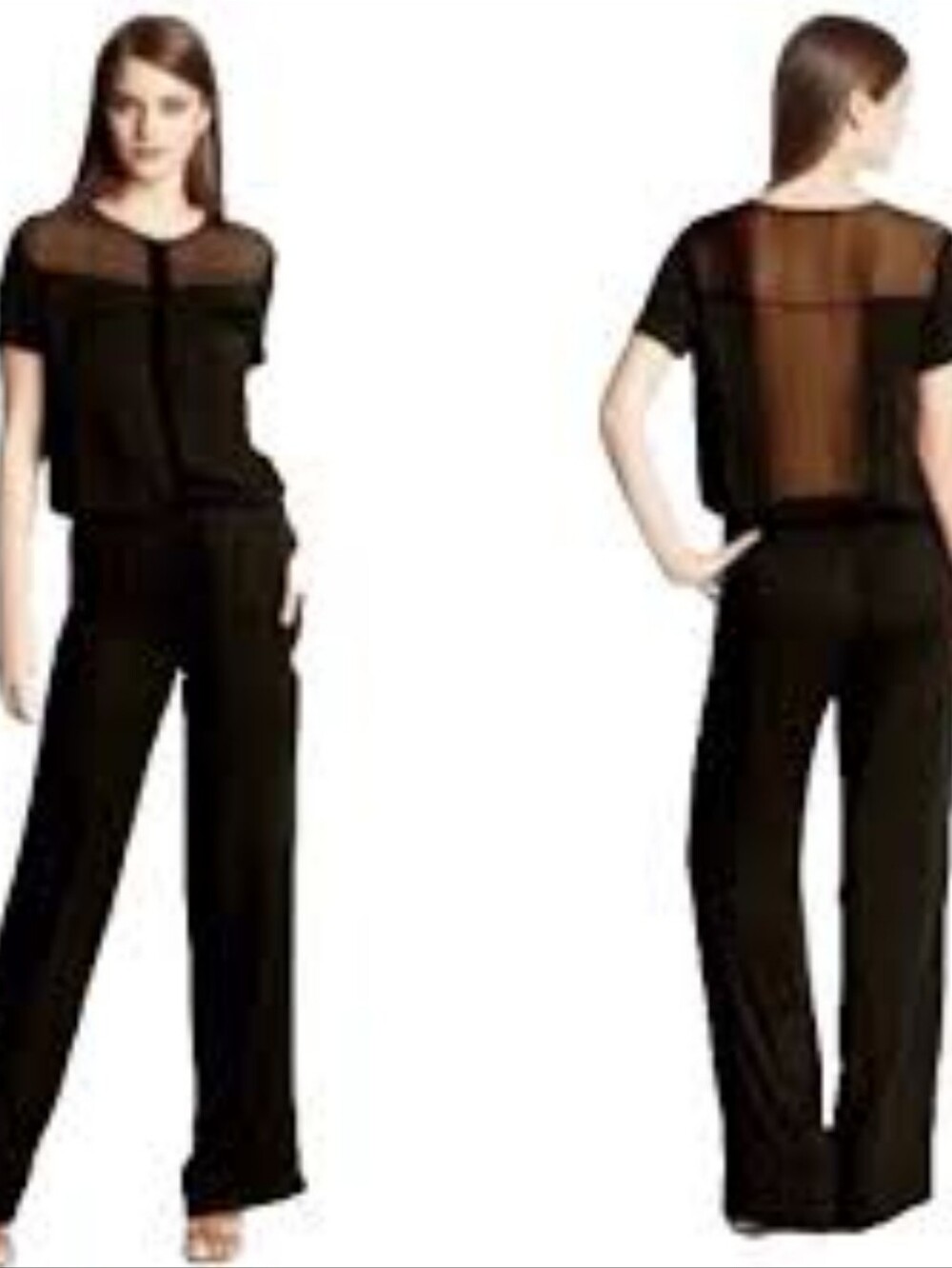 Young Fabulous & Broke Black Wide-Leg Jumpsuit Romper One Piece